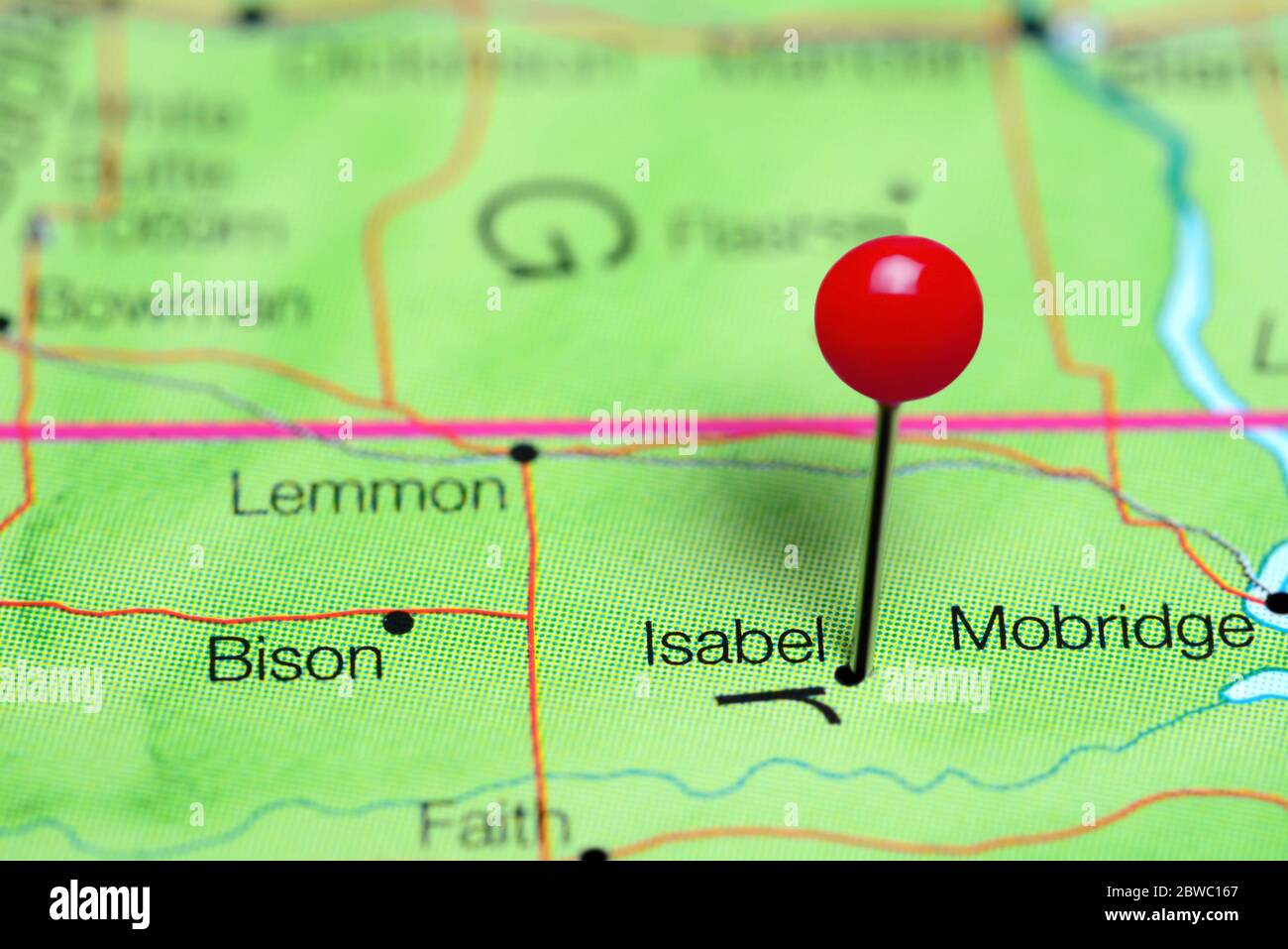 Isabel south dakota map hires stock photography and images Alamy