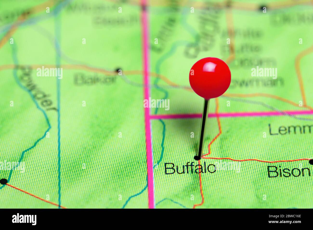 Map of buffalo hires stock photography and images Alamy