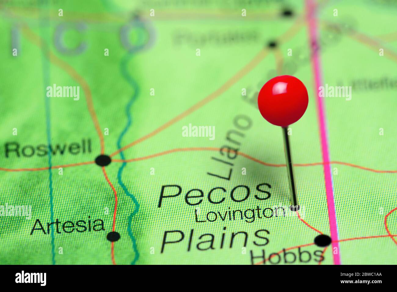 Map of lovington hires stock photography and images Alamy