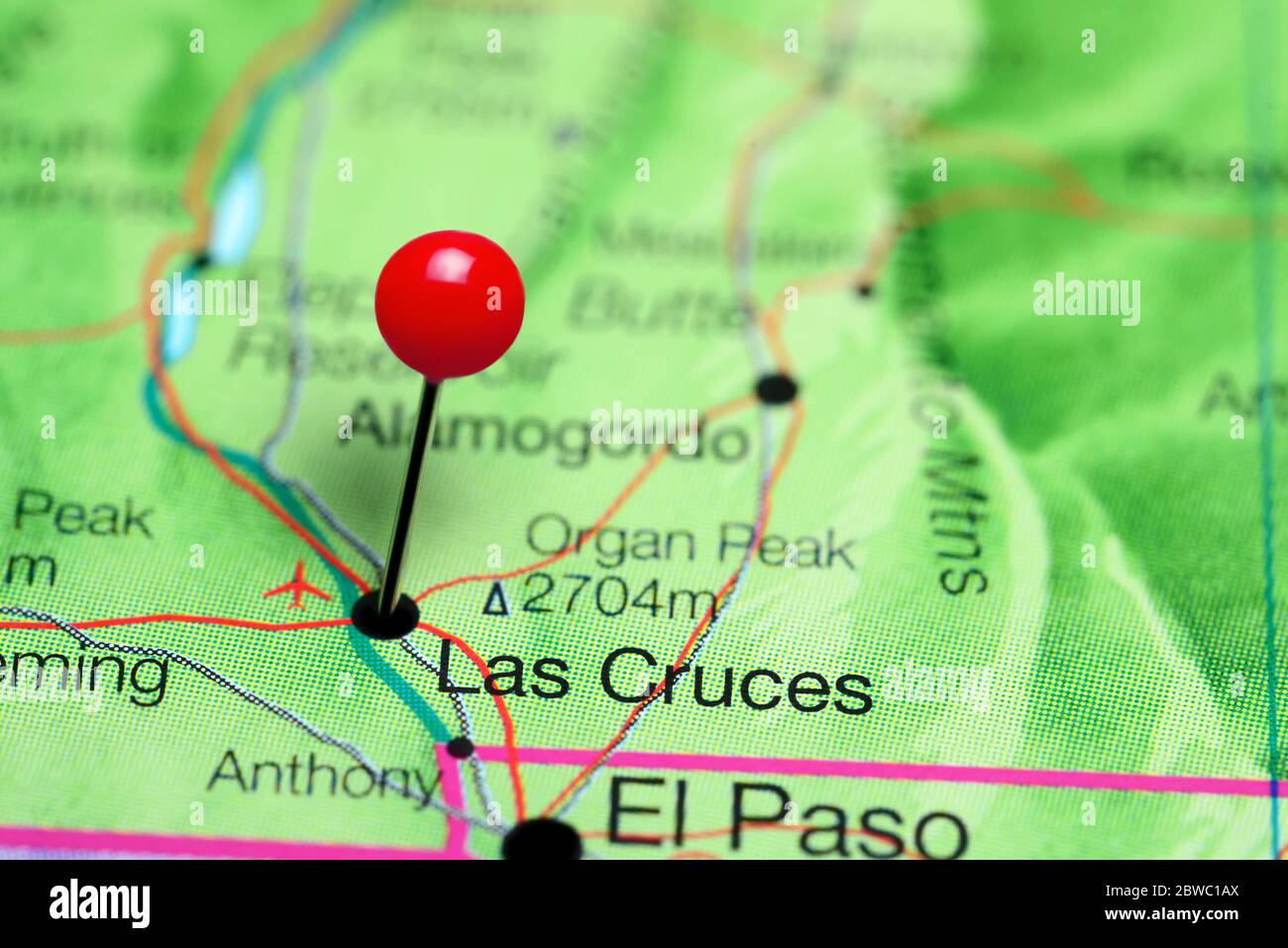 Las cruces new mexico map hi res stock photography and images alamy