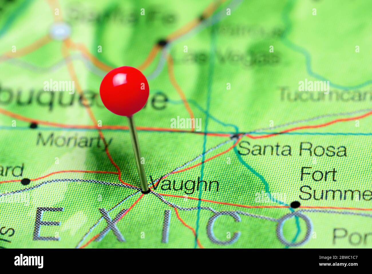 Vaughn new mexico map hires stock photography and images Alamy