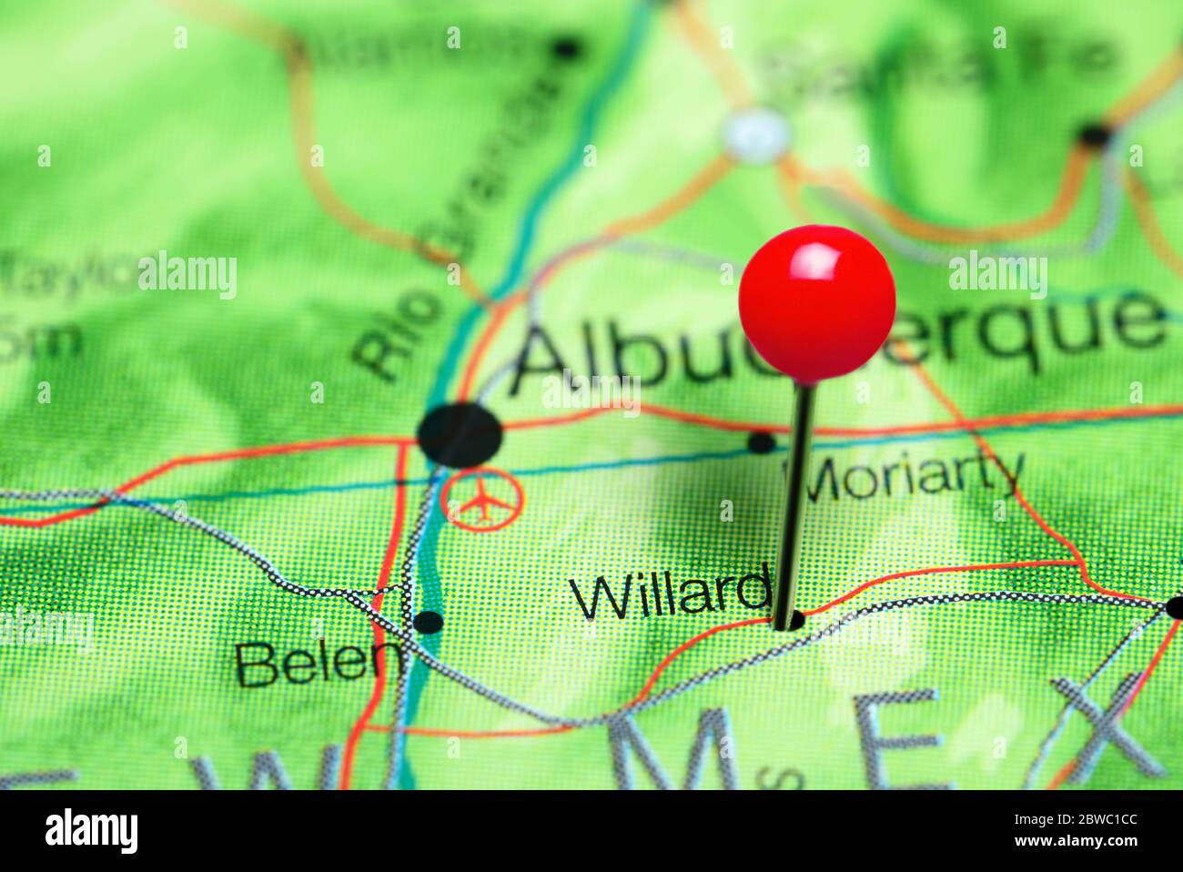Willard new mexico map hires stock photography and images Alamy