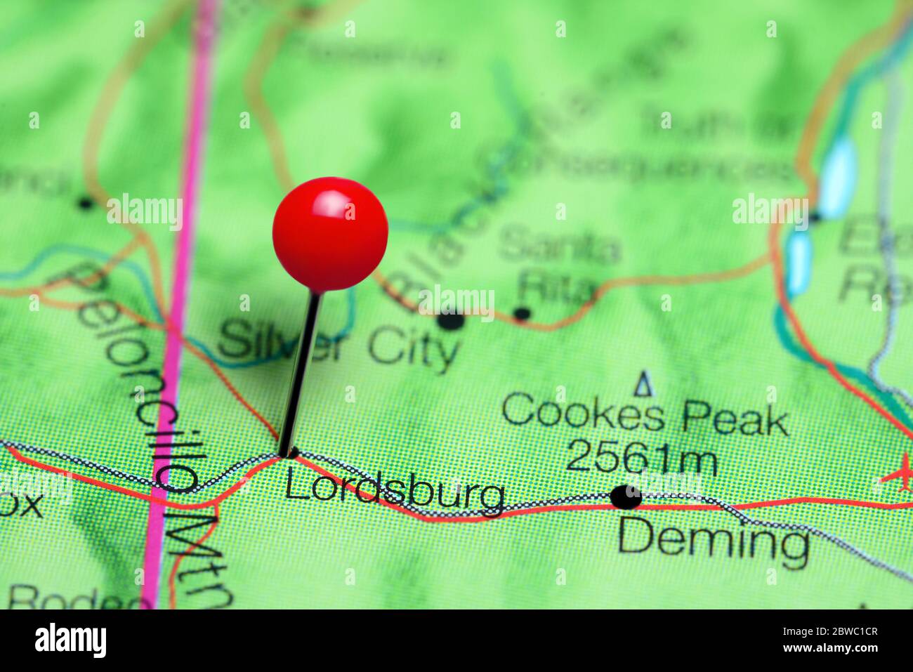 Lordsburg map hires stock photography and images Alamy