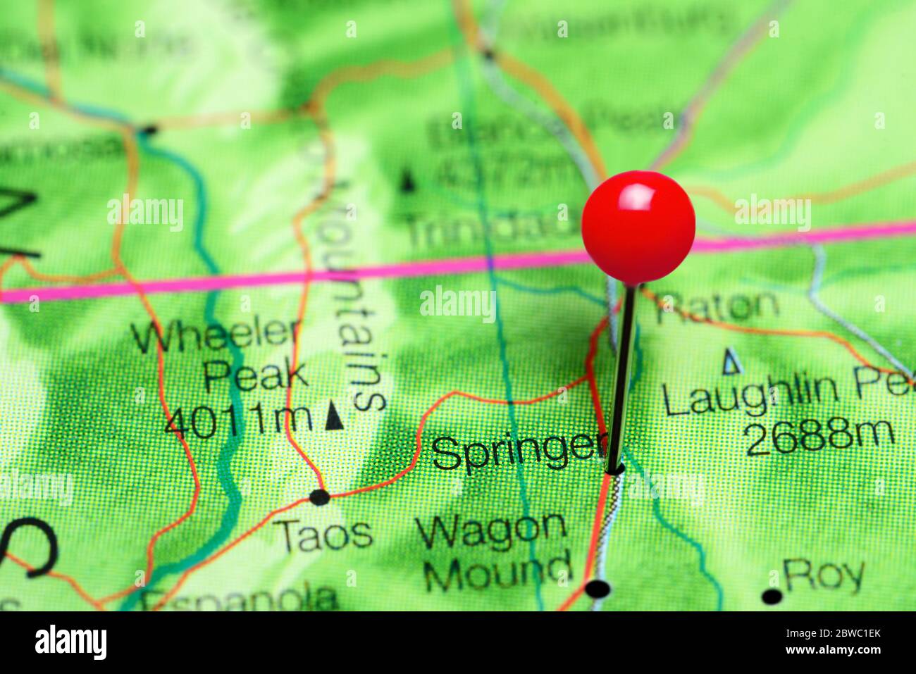 Map of springer new mexico hires stock photography and images Alamy