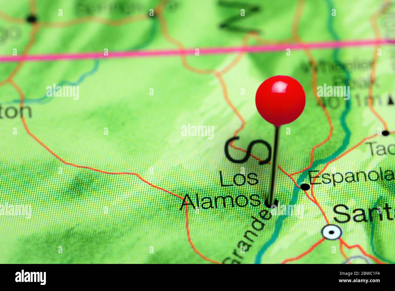 Map of los alamos new mexico hires stock photography and images Alamy