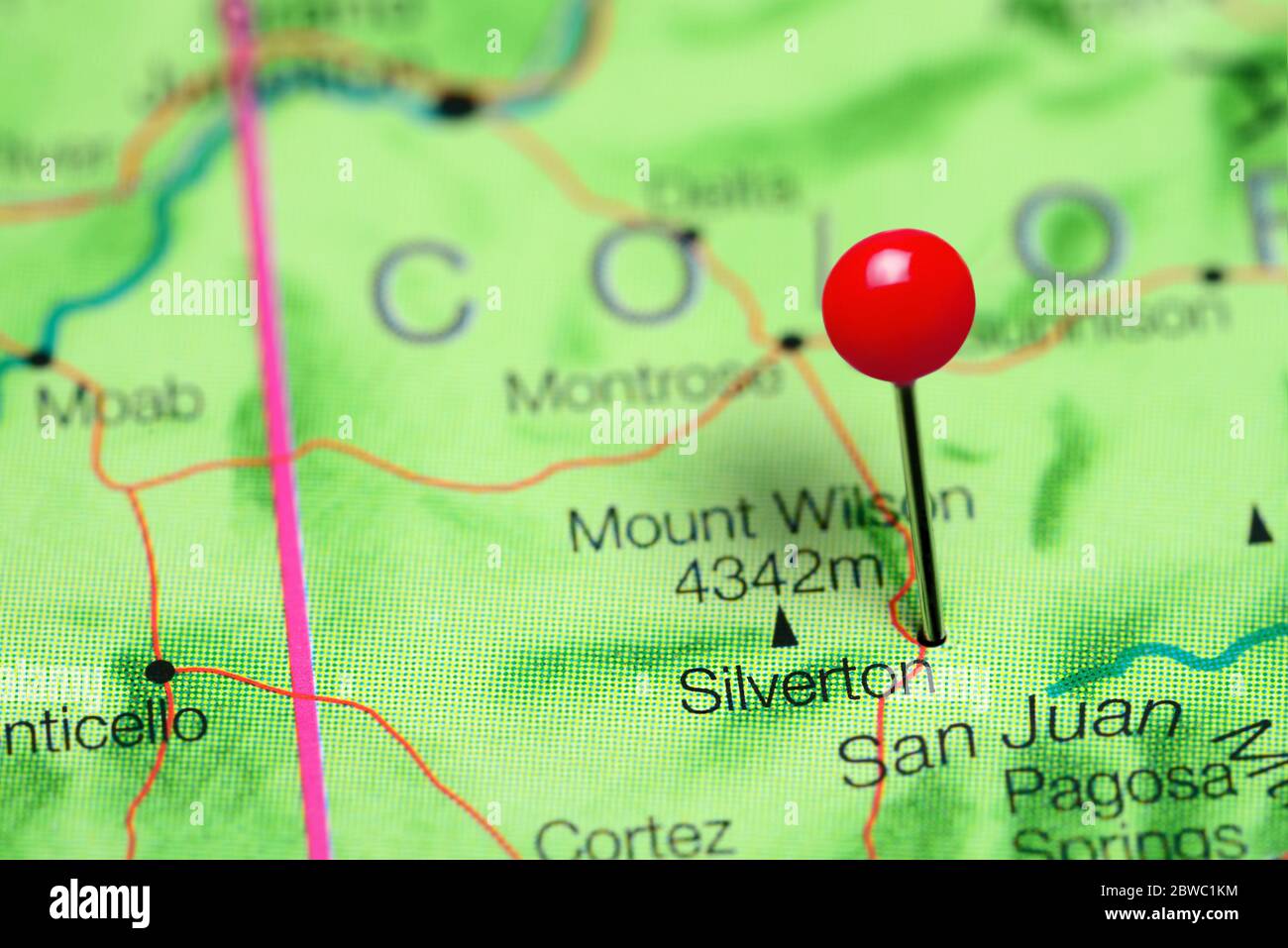 Map of silverton hires stock photography and images Alamy