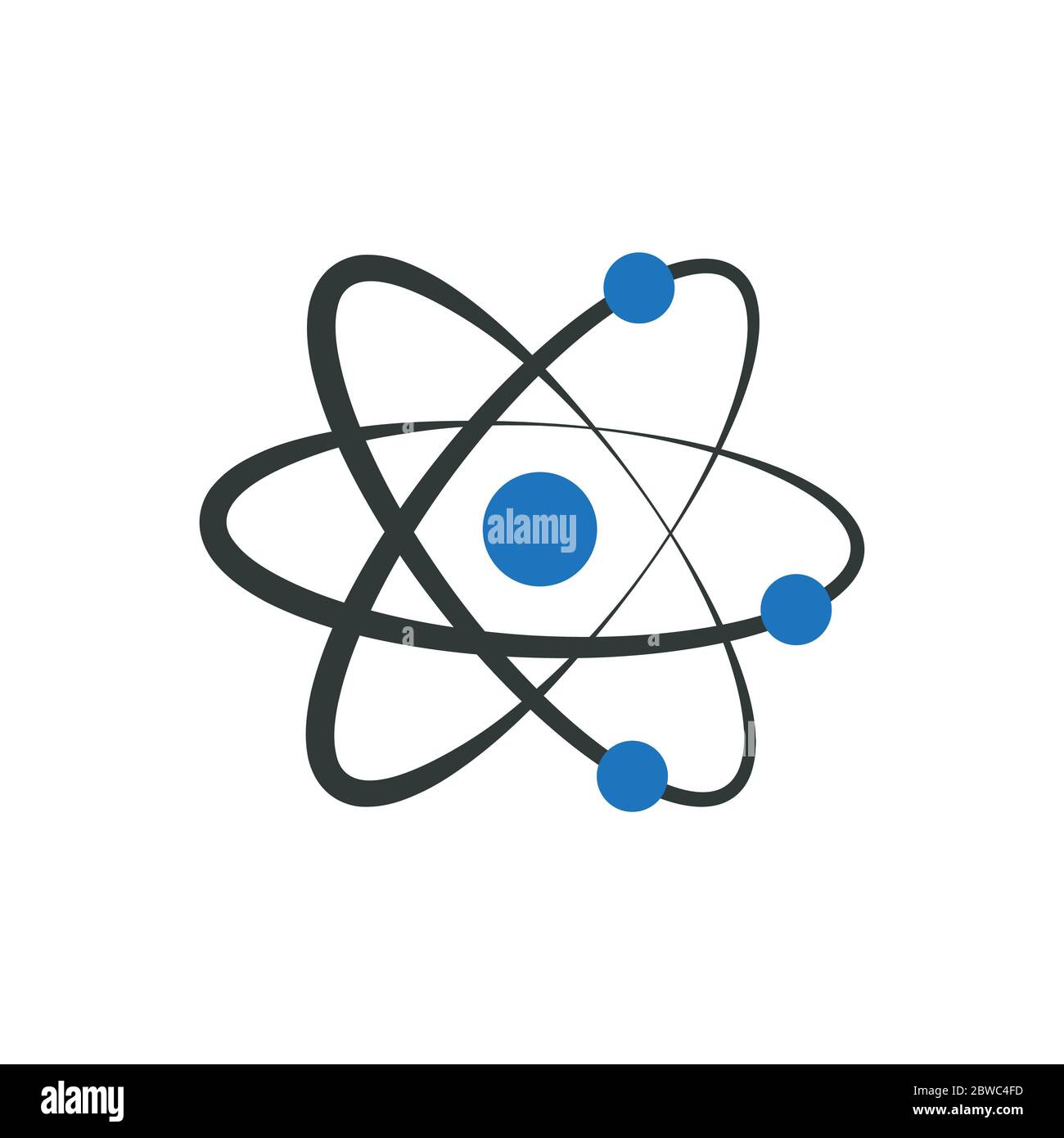 Atom icon Stock Photo