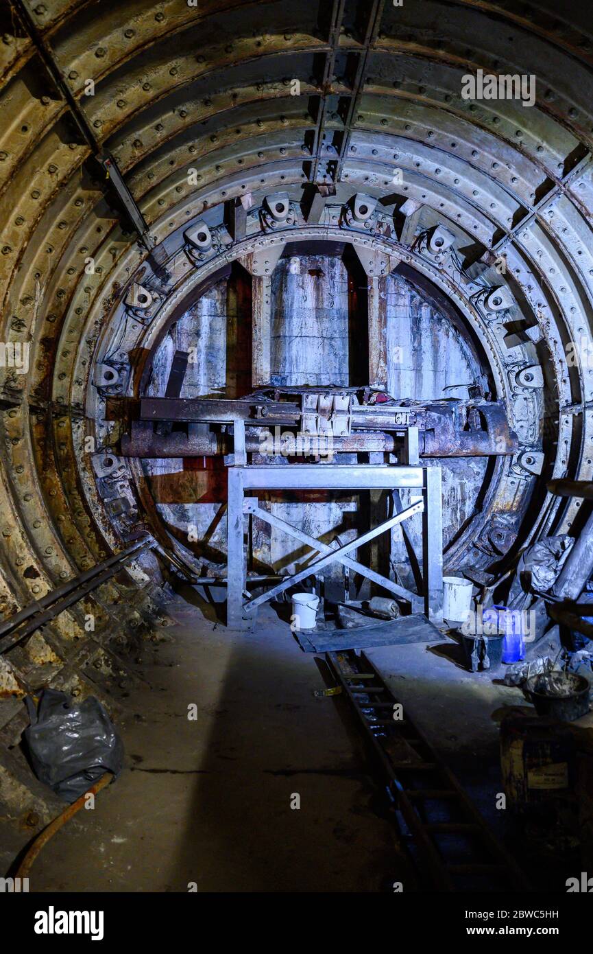 Mortgage Underground Station Disused Tunnels, London Stock