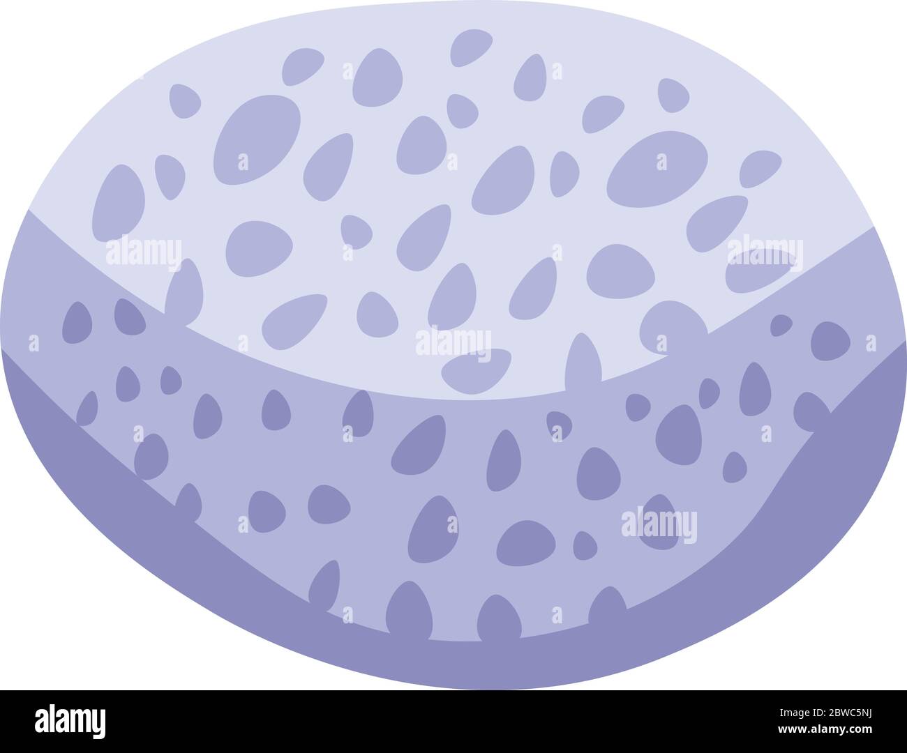 Coral stone icon, isometric style Stock Vector