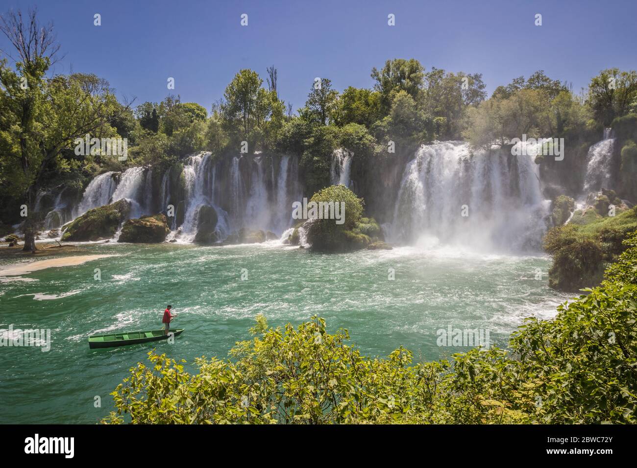 Kravice Waterfall in Bosnia Stock Photo