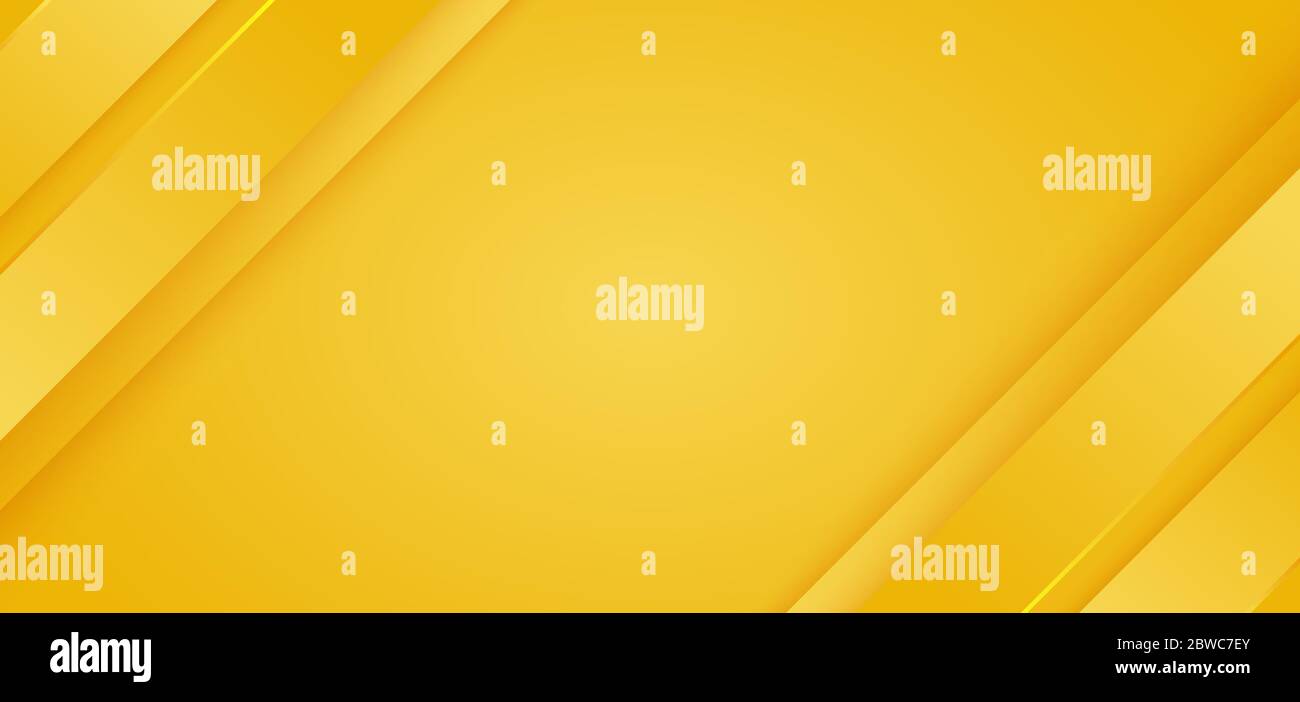 Abstract background bright yellow diagonal stripes lines. 3D cover of ...
