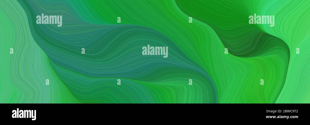 beautiful and smooth modern curvy waves background design with sea ...