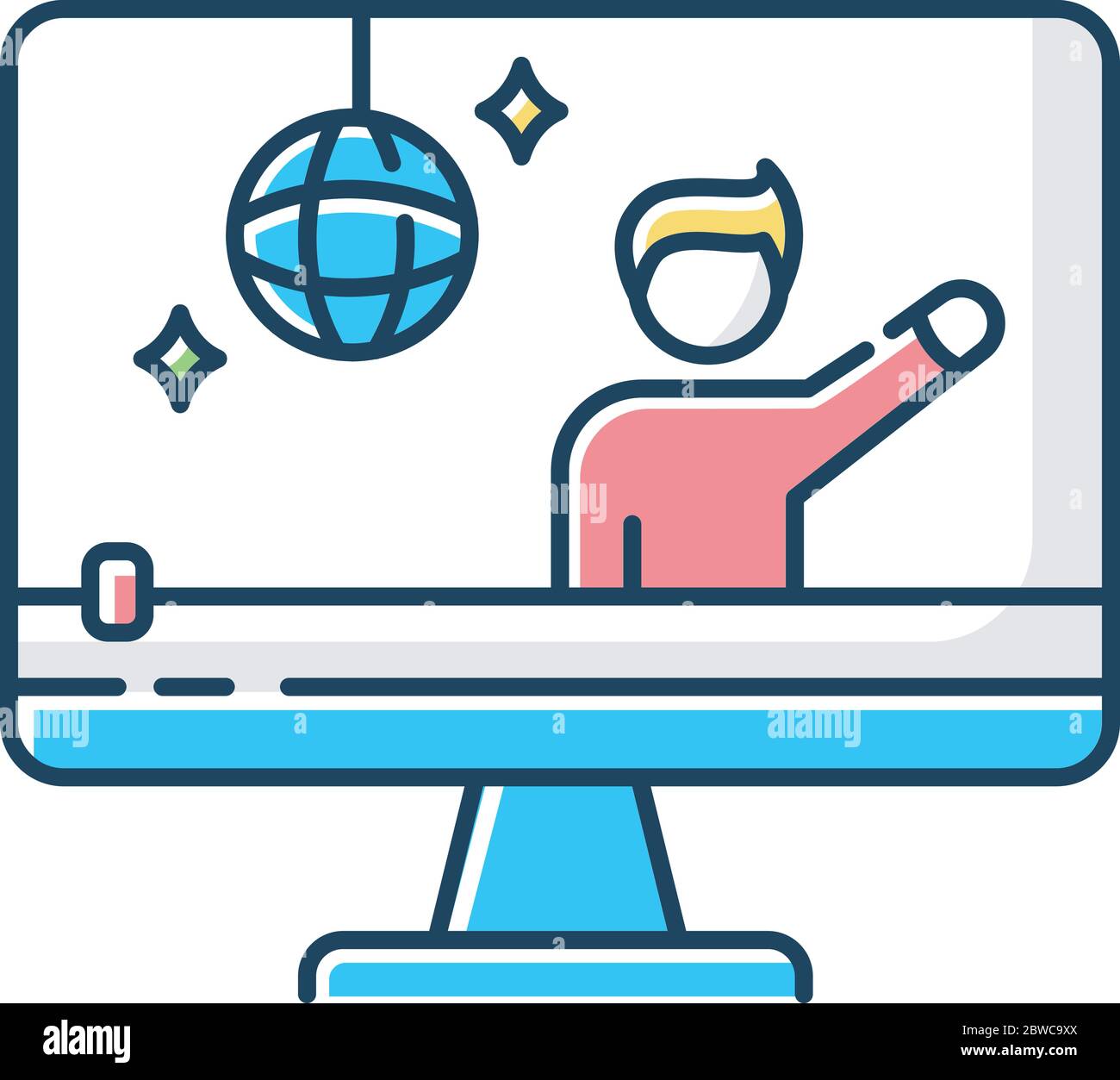 Concert video RGB color icon Stock Vector Image & Art - Alamy
