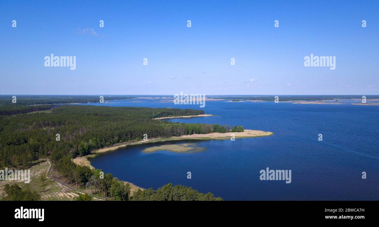 Flying above lake in forest hi-res stock photography and images - Alamy
