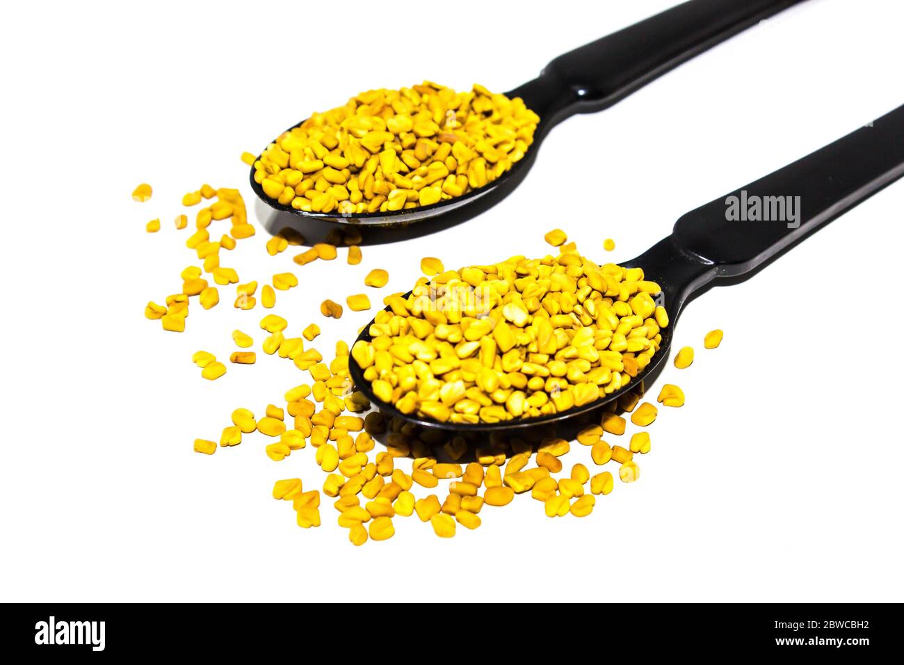 Raw organic fenugreek methi leaves hires stock photography and images