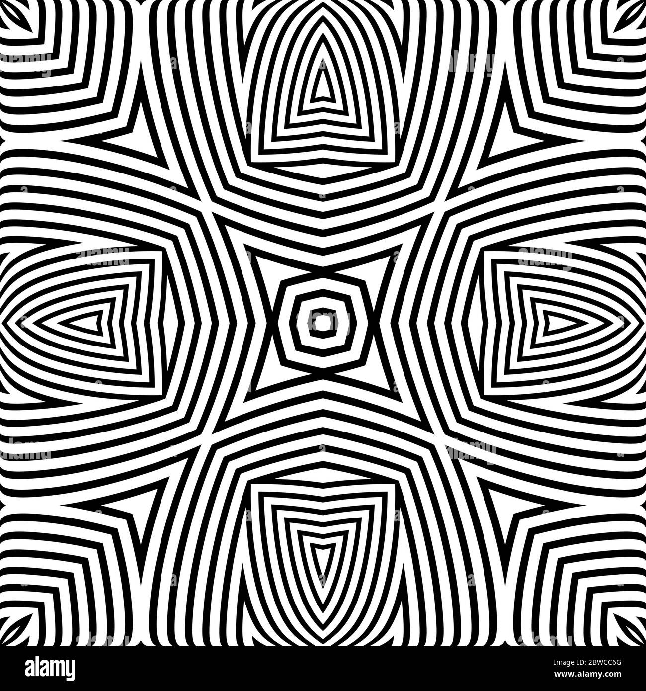 Optical Illusion Background Vector Illustration Stock Vector Image ...