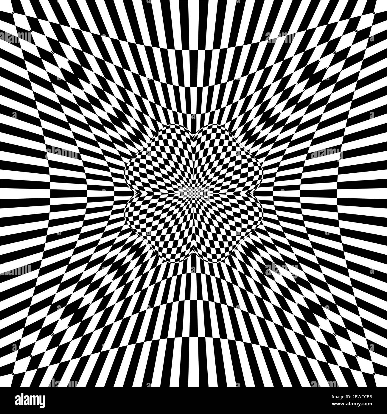 Optical Illusion Background Vector Illustration Stock Vector Image ...