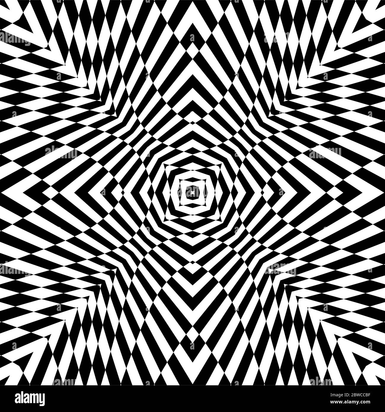 Optical Illusion Background Vector Illustration Stock Vector Image ...