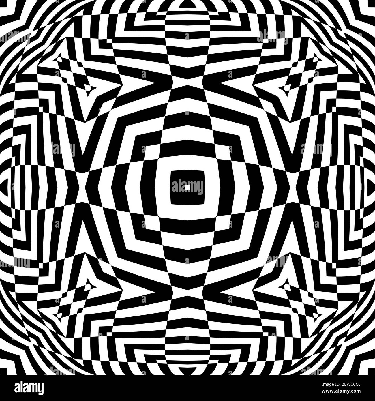 Optical Illusion Background Vector Illustration Stock Vector Image ...