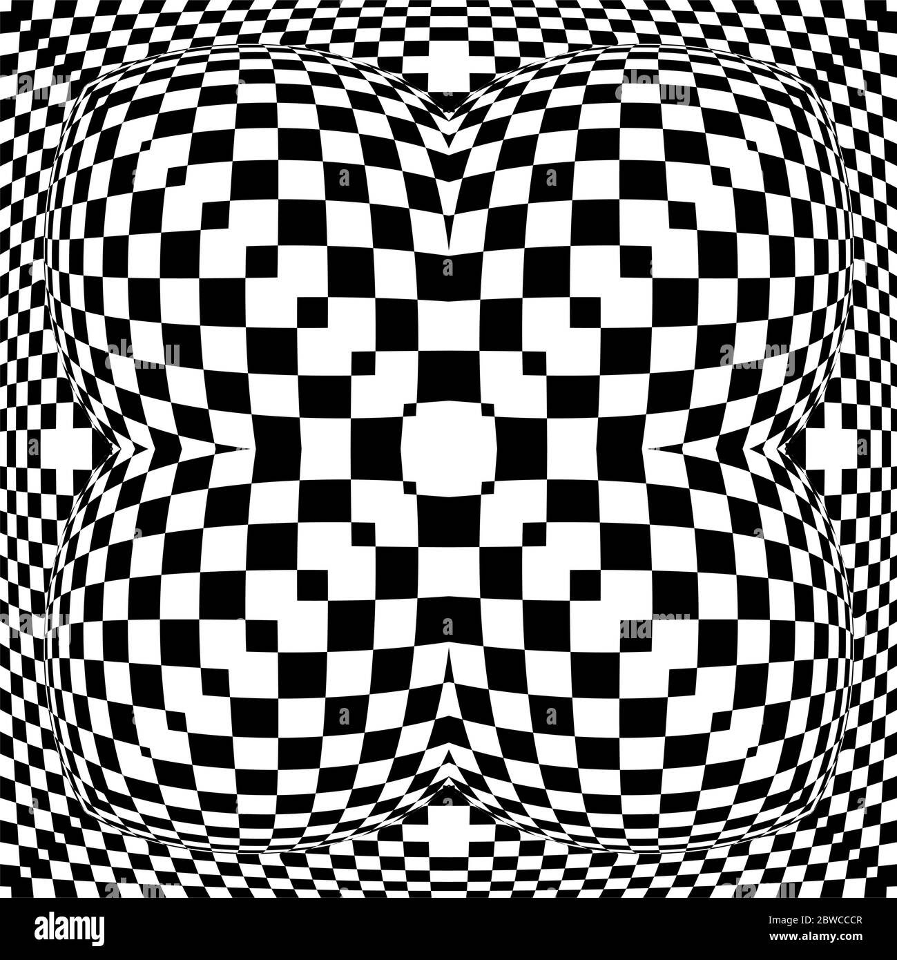 Optical Illusion Background Vector Illustration Stock Vector Image ...