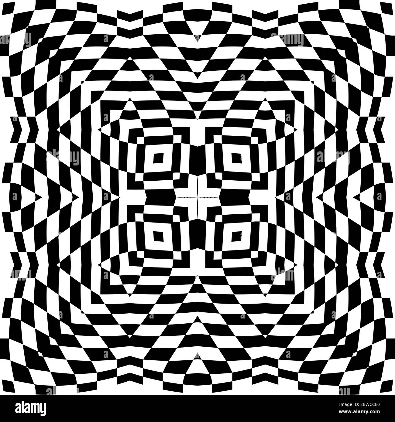 Optical Illusion Background Vector Illustration Stock Vector Image ...