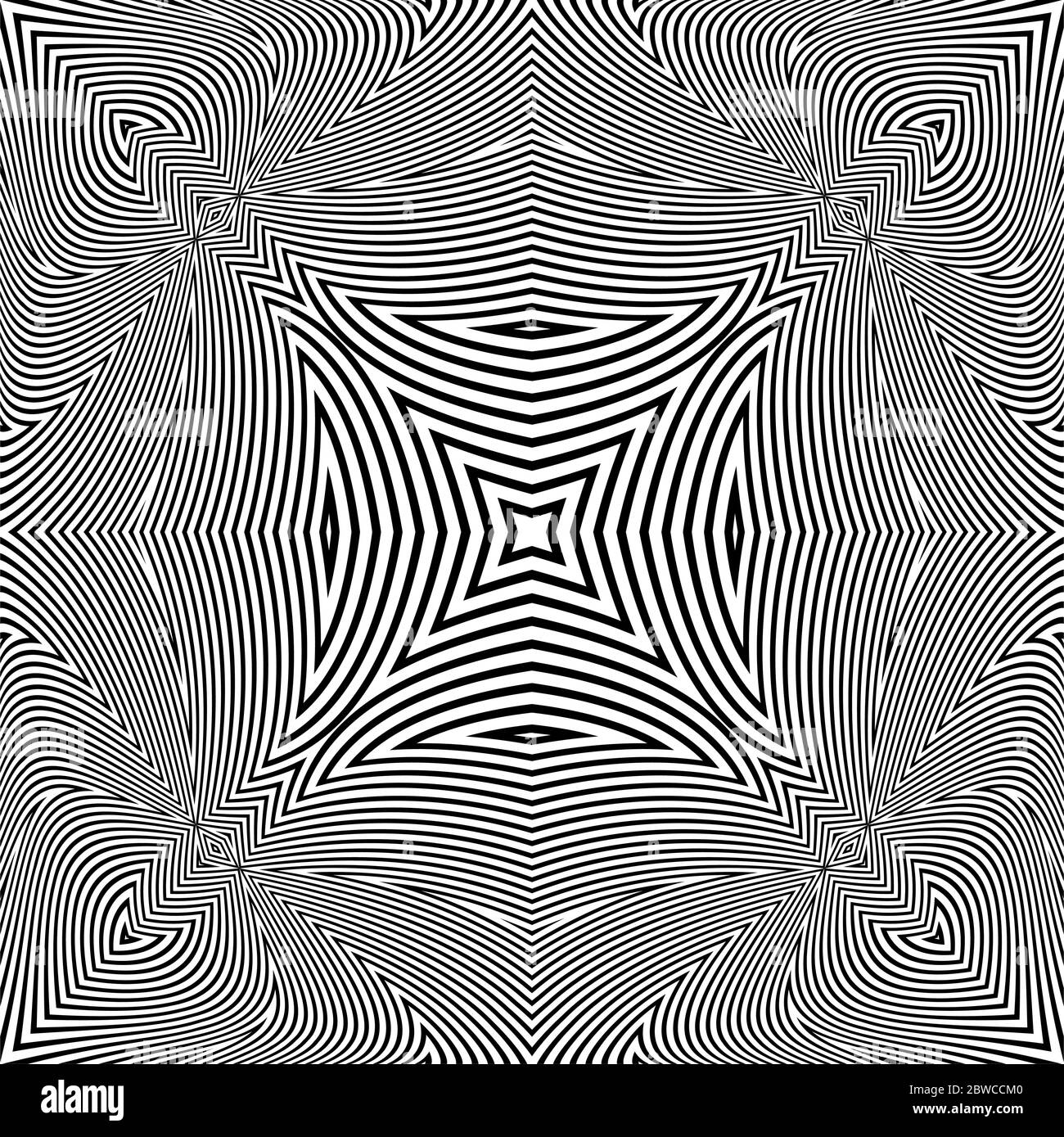 Optical Illusion Background Vector Illustration Stock Vector Image ...