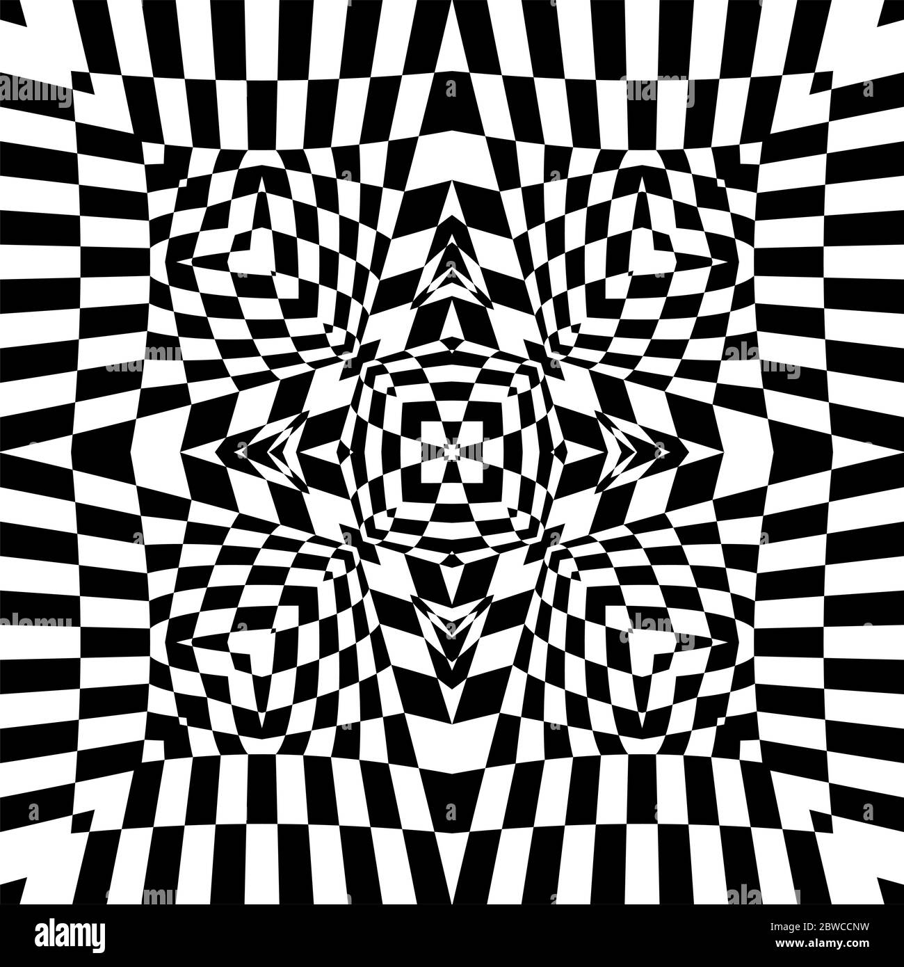 Optical Illusion Background Vector Illustration Stock Vector Image ...