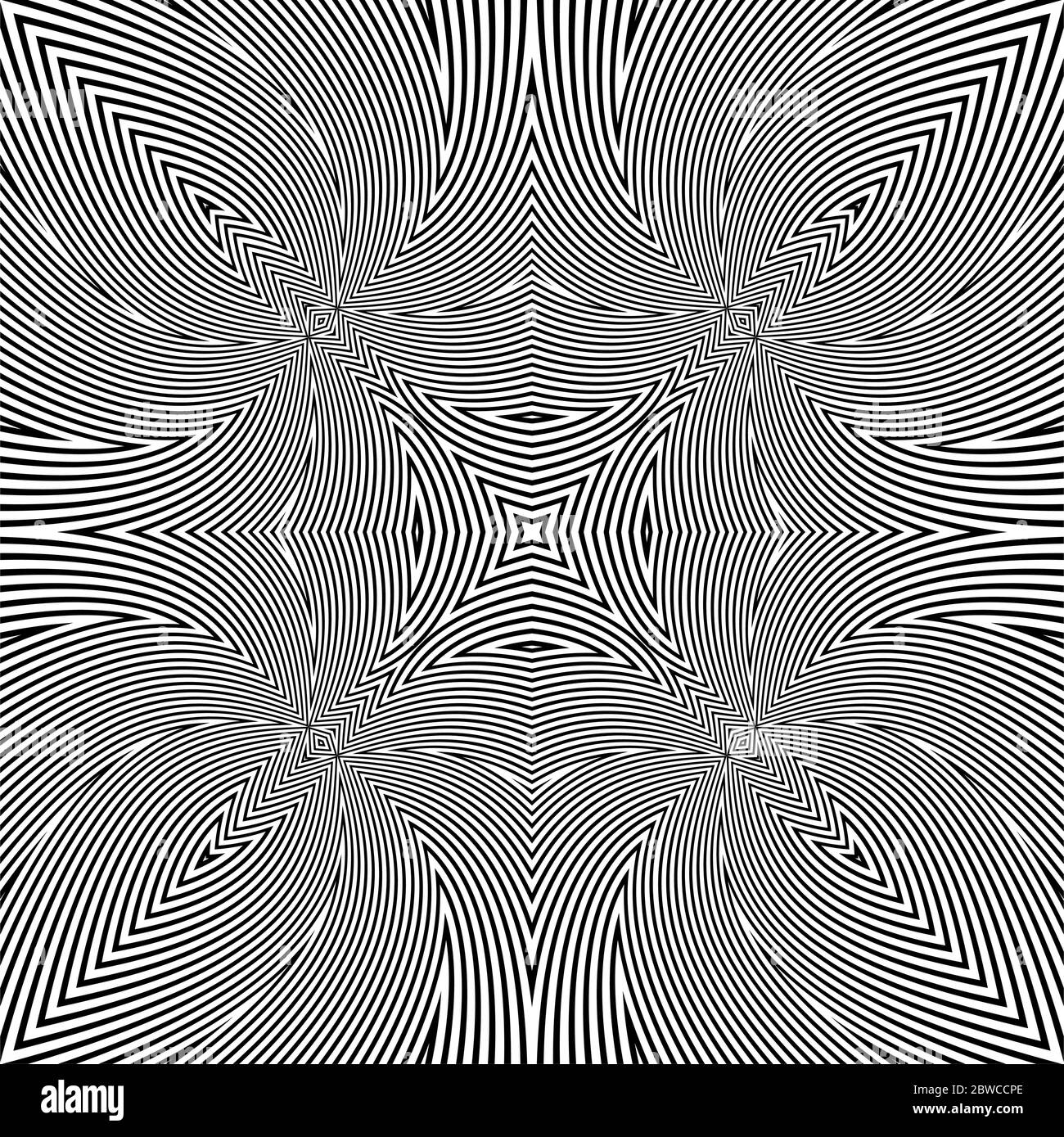Optical Illusion Background Vector Illustration Stock Vector Image ...
