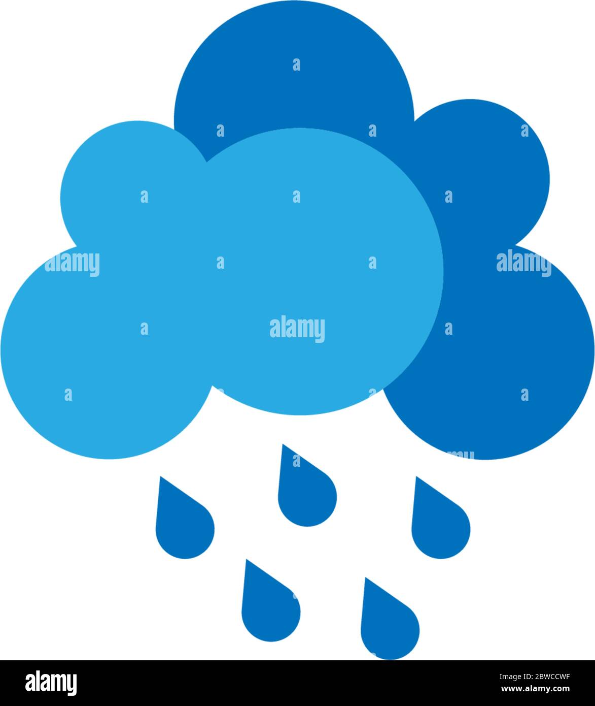 Rainy cloud logo icon concept illustration Stock Vector Image & Art - Alamy