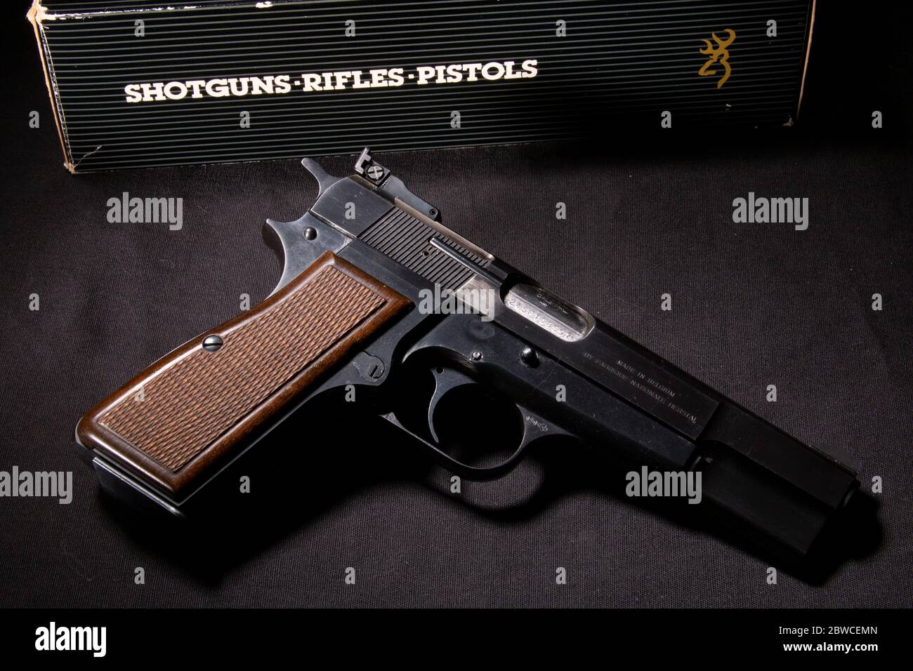 Browning High Power Pistol Stock Photo - Alamy