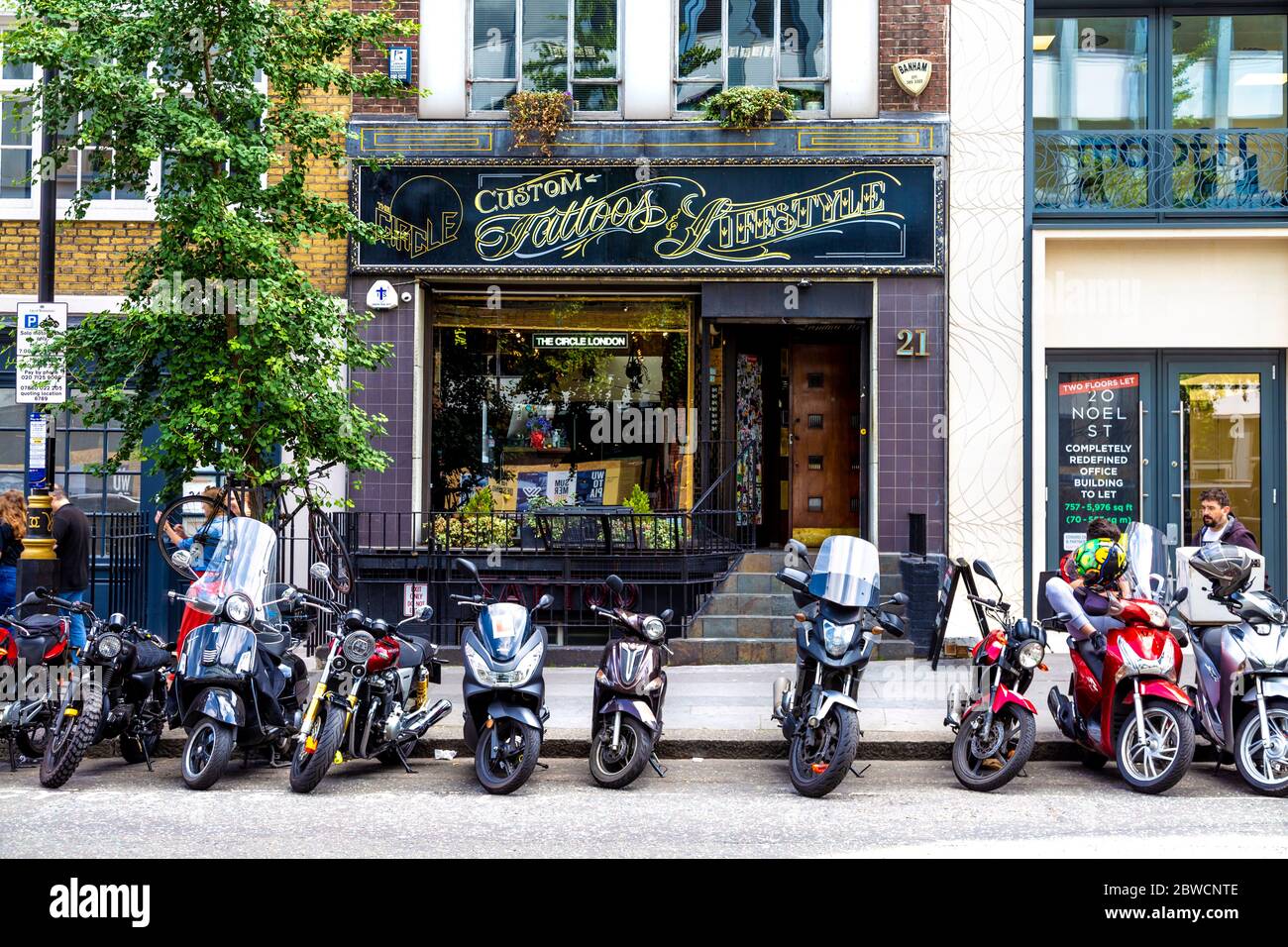 Facade of The Circle London custom tattoo, piercing and lifestyle store