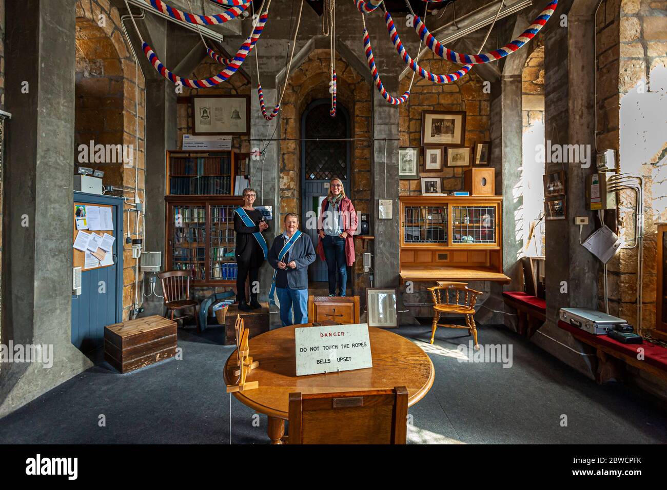 Bell Ringers Room in Lincoln Cathedral Stock Photo