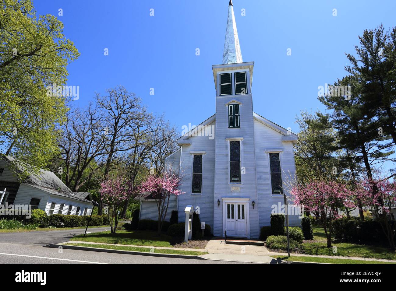 Methodist Church Stony Brook Long Island New York Stock Photo