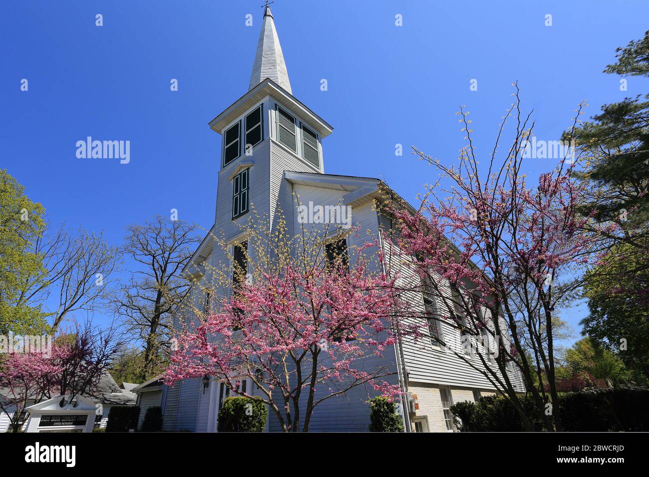 United Methodist Church Stony Brook Long Island New York Stock Photo