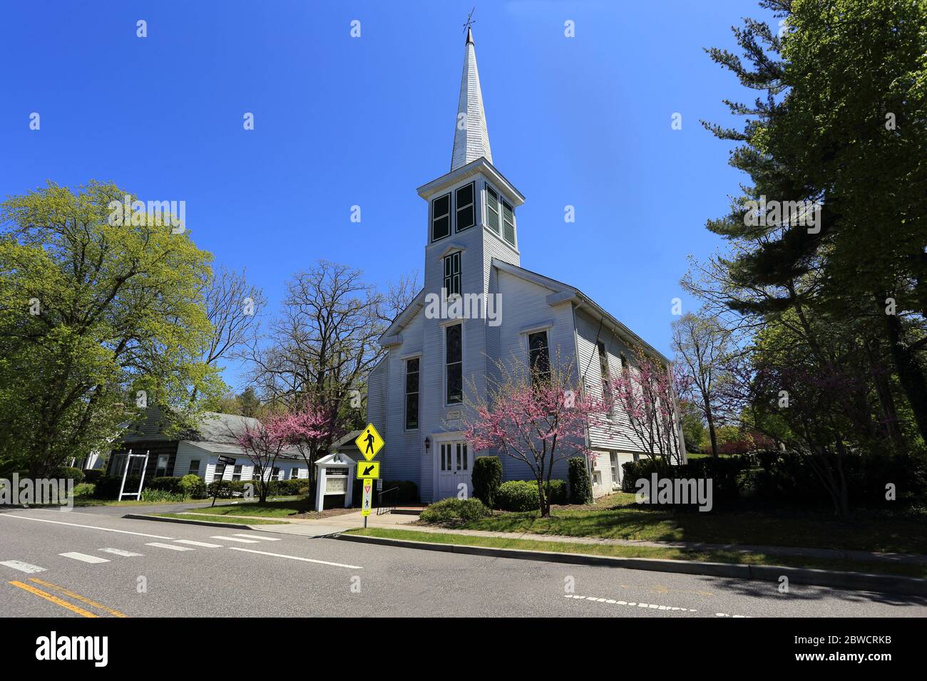 United Methodist Church Stony Brook Long Island New York Stock Photo