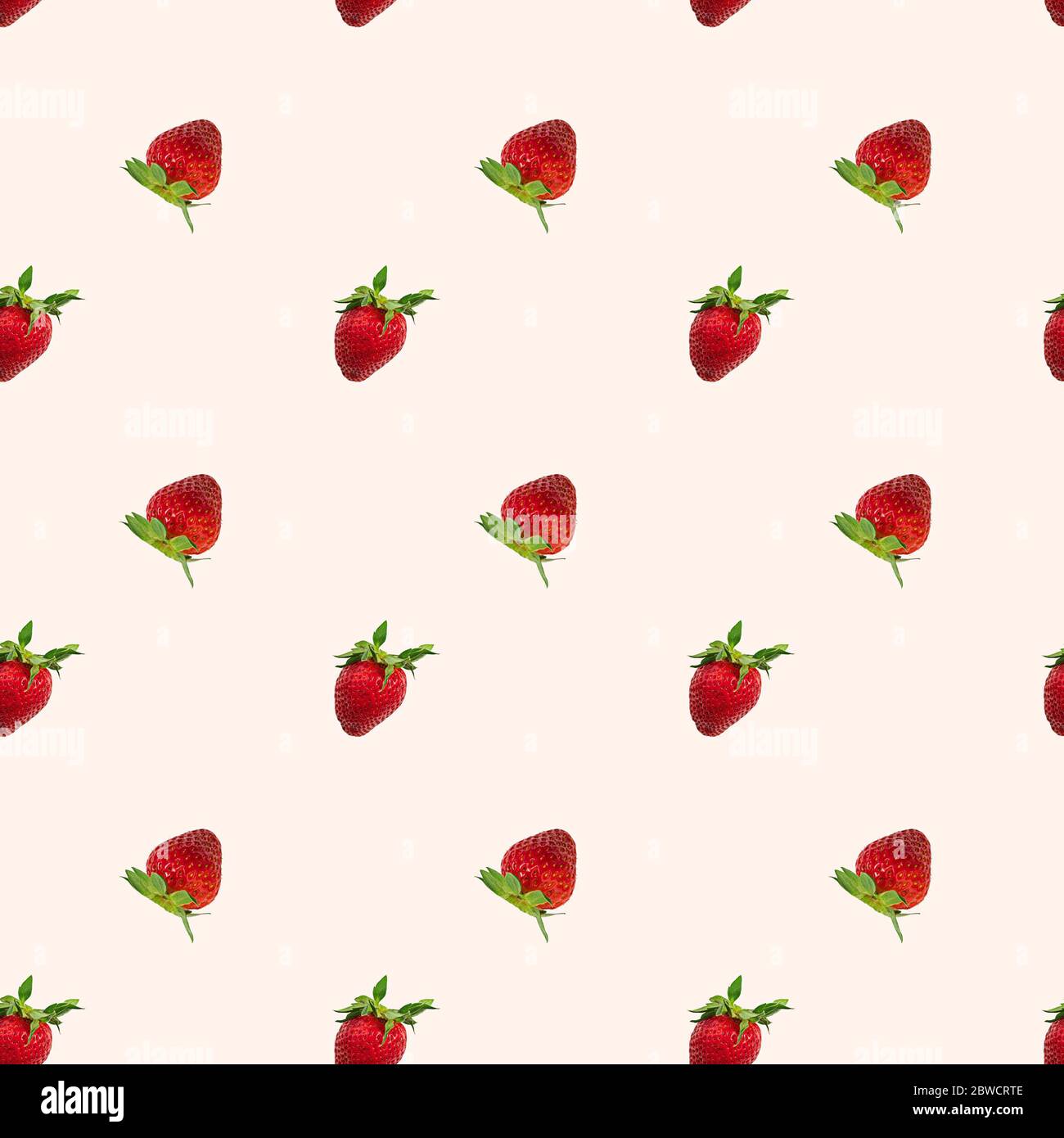 Strawberry Slice Print Pattern Floor Mat