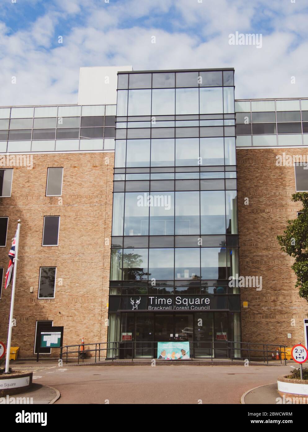 Time Square Offices of Bracknell Forest Council. 17 May 2020 Market Street Bracknell, Berkshire, UK Stock Photo