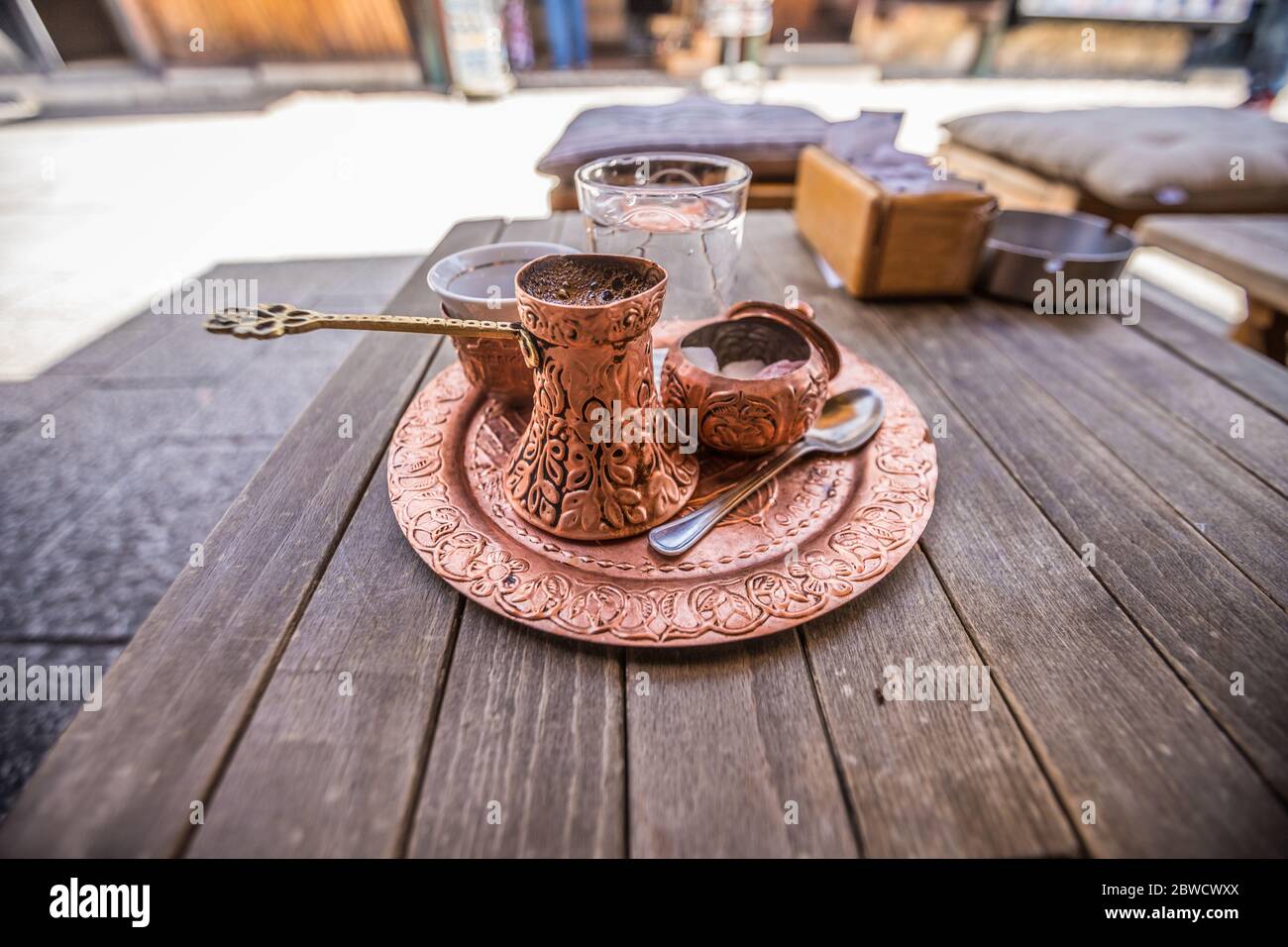 Traditional Bosnian coffee Stock Photo