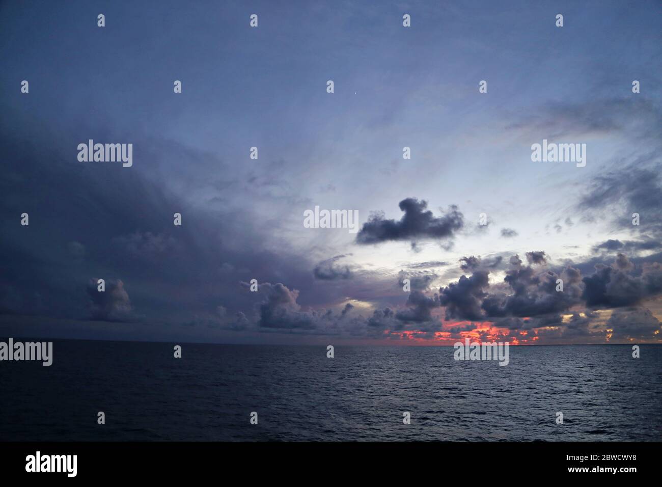 Sun Rise Over Atlantic Ocean Stock Photo Alamy