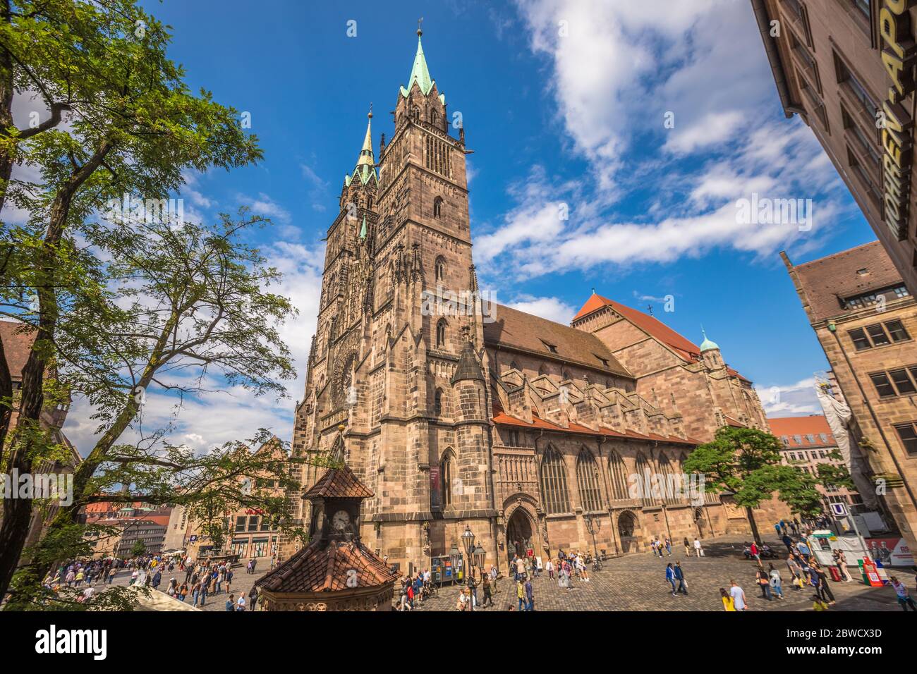 Saint Lawrence church in Nuremberg Germany Stock Photo - Alamy