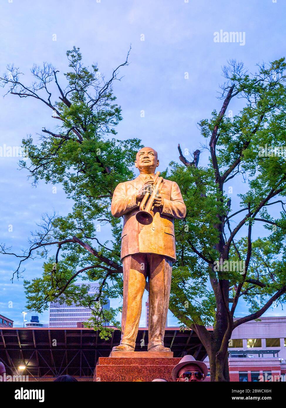 Statue of Trumpeter and bandleader William Christopher Handy 1873–1958 ...