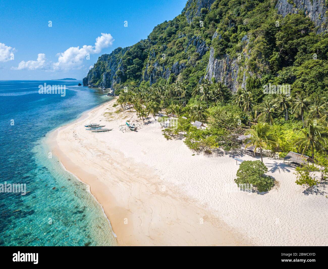 The Black Island in Coron Palawan Philippines Stock Photo