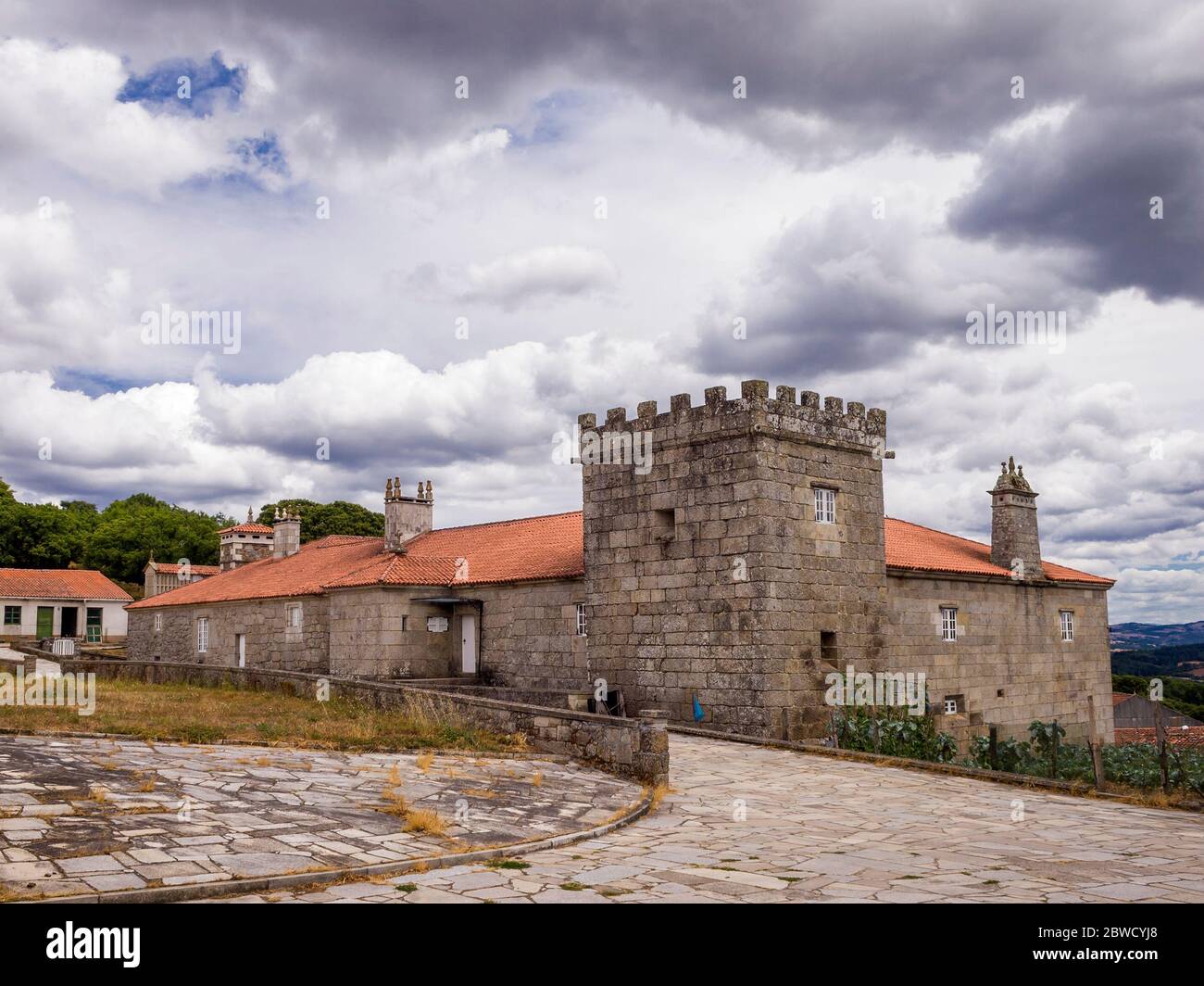 Pazo de San Pedro de Bembibre. Taboada. Ribera Sacra. Lugo. Galicia. España Stock Photo