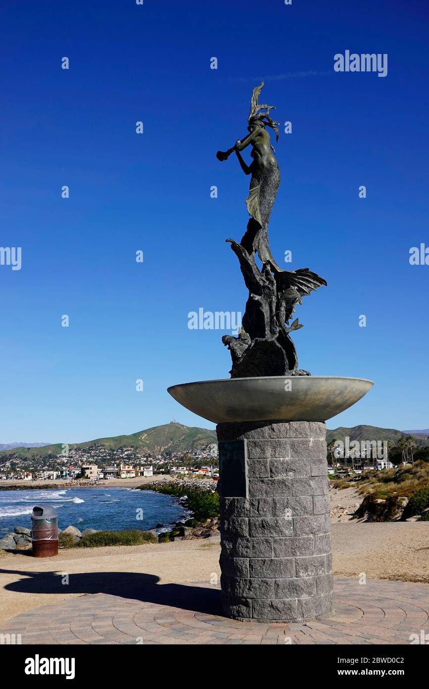 Mermaid statue at Soter Point Ventura CA Stock Photo Alamy