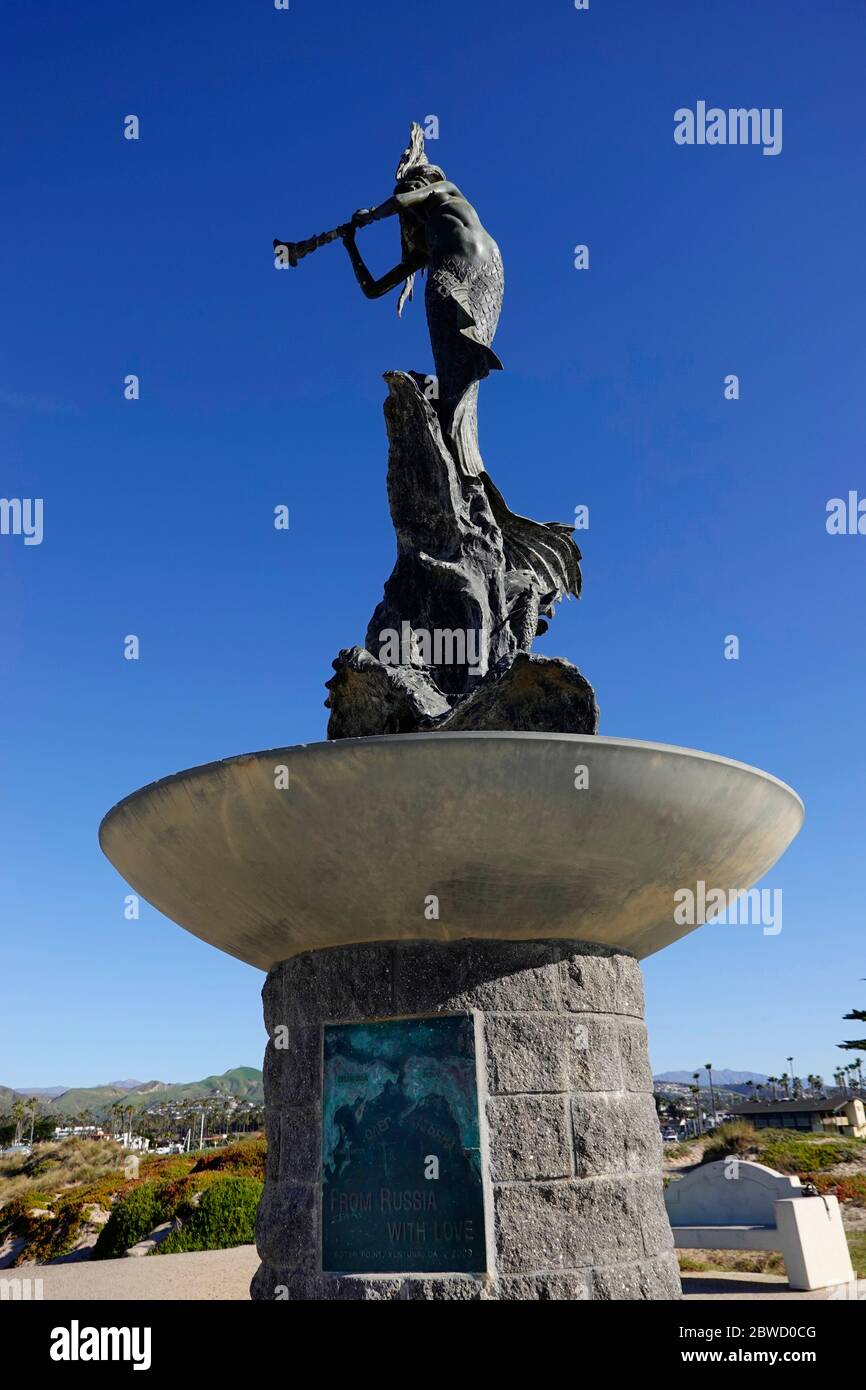 Mermaid statue at Soter Point Ventura CA Stock Photo Alamy