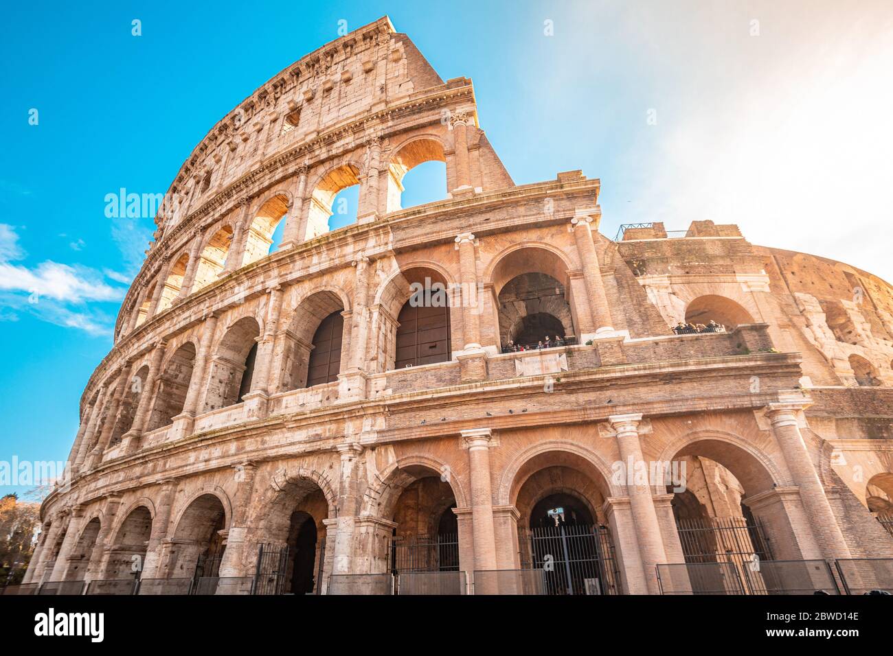 Collousem The Colosseum ruins in Rome Stock Photo - Alamy