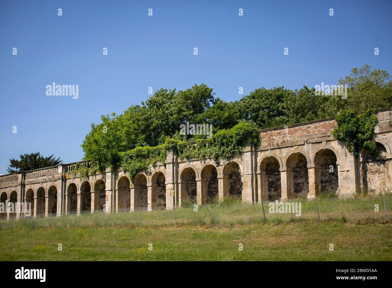 Crystal Palace Park, 31st May 2020. Abandoned arches at Crystal Palace Park. Photo by Sam Mellish Stock Photo