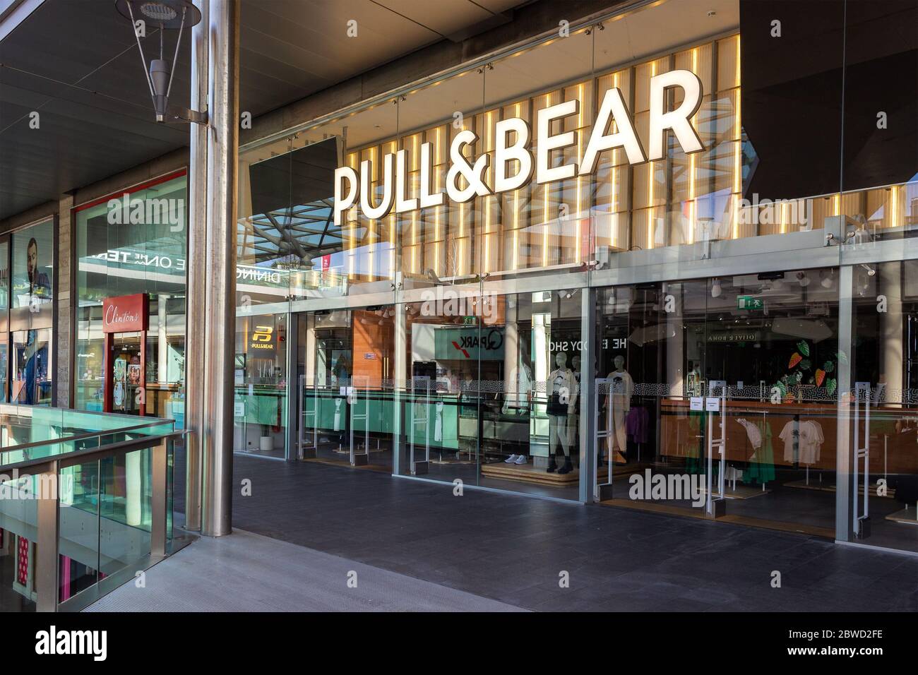 Pull and Bear, clothing and accessories retailer store, Liverpool One  shopping centre, Liverpool Stock Photo - Alamy