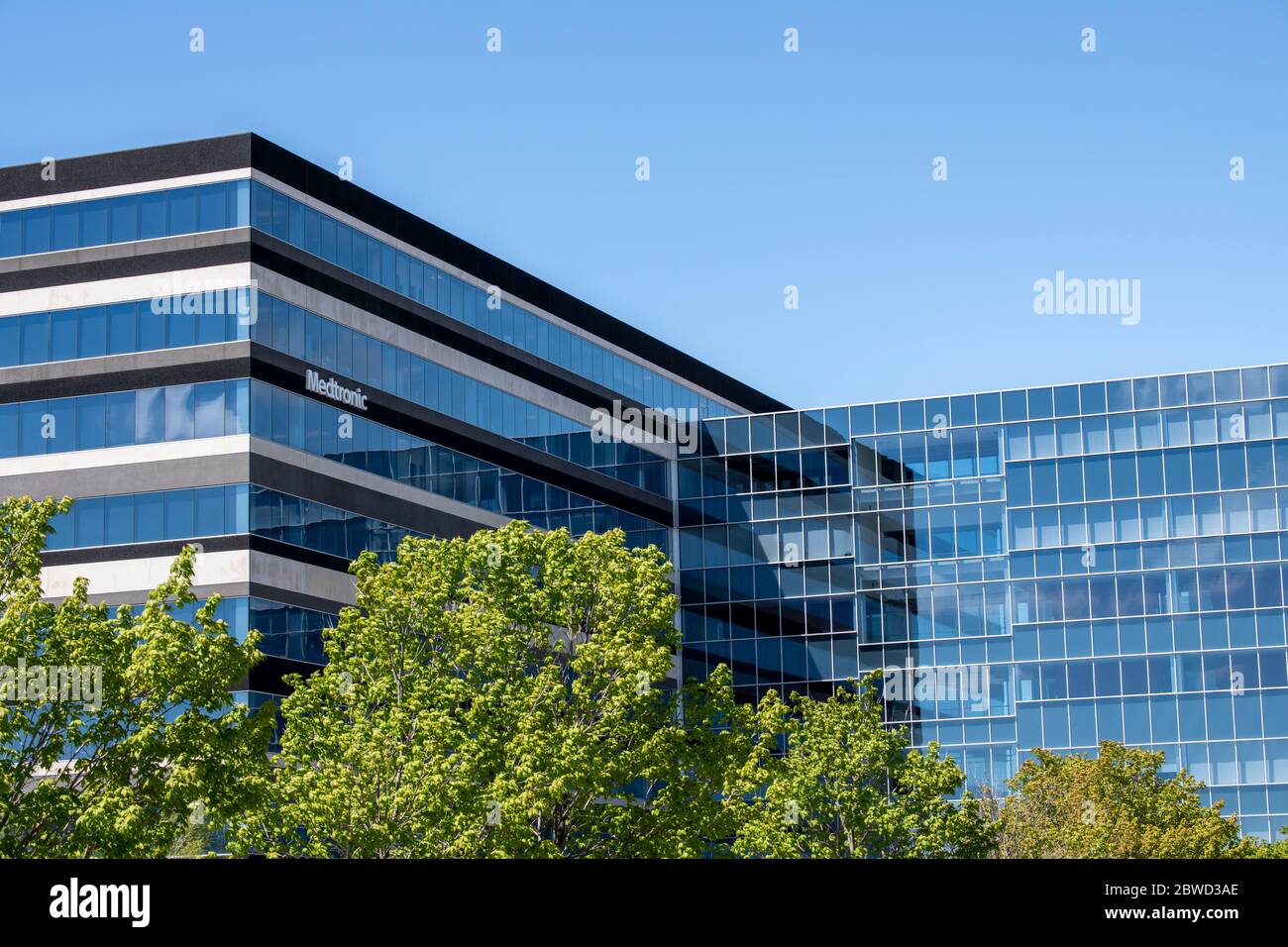 Mounds View, Minnesota. Medtronic, a maker of ventilators for the fight