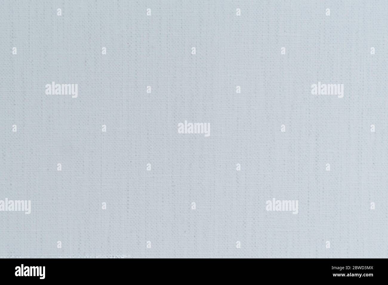 Natural linen texture background with delicate grid , light grey white canvas texture background Stock Photo